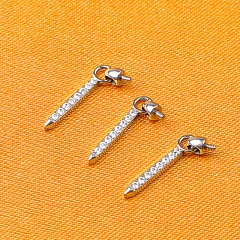 NSPJ Fashion Ear Piercing Jewelry ASTM F136 Titanium Piercing Jewelry 0.9mm Internal Thread fashion pendant P182