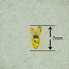 NSPJ  Golden carrot Body Piercing Jewekry TOP 14K Real Gold Pin and Thread are ASTM F136 G26