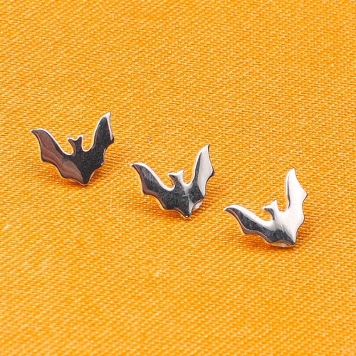 Implant Grade ASTM-F136 Titanium Internal Thread16G Bat Earrings Labret Stud Body Piercing Jewelry Factory Wholesale--P227