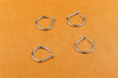 Piercing Jewelry nose  Jewelry Body Piercing ASTM F136 Titanium Jewelry Letter D Shape Titanium Gift ASTM F136-W31