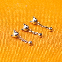 Implant Grade ASTM-F136 Titanium Internal Thread 16G  New Arrival ASTM F136 Titanium Threaded End Little Devil Dangle Chain Piercing End Jewelry--P230