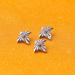 Ear Piercing Jewelry Internal Thread Studs 16G Brooch Shape Zircon quadrilateral Labret Top Flat Cartilage Studs ASTM-F136 titanium-P241