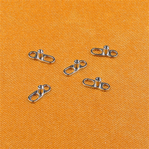 NSPJ Dermals Piercing ASTM F136 Titanium Internally Thread Diameter 14G Length 1.5-3.5mm Body Piercing Jewelry P002