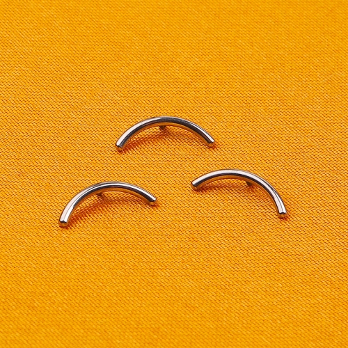 NSPJ ASTM-F136 Titanium bumper Threaded End Fairy Tale Earring Stud Zircon Titanium Body Piercing Jewelry--P249