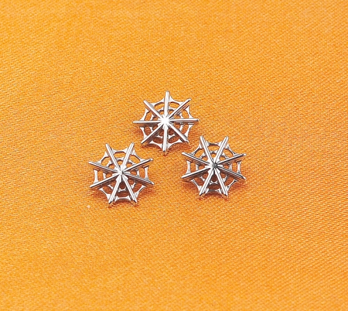 Nine safe  ASTM F136 Titanium 16G Spider Web Stud Earring Cartilage Tragus Helix Conch Ear Lobe Flat Piercing Halloween Jewelry--P252