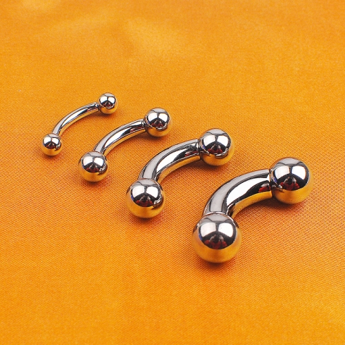 Nine safe  Gaby PA ring titanium steel piercing genital fotos for male and female ASTM-F136 Titanium High Polished Internal Thread Banana Jewelry