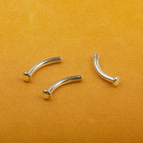 Wholesale Custom ASTM F136 Titanium Alloy Navel JewelryEyebrow Nail Internal Thread Bending Rod Precision Throwing Piercing Jewelry Navel Jewelry-W112