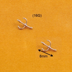 Little Devil's Trident Little Devil's Trident piercing jewelry Titanium piercing jewelry Titanium Body Piercing  ASTM F136 Titanium-294