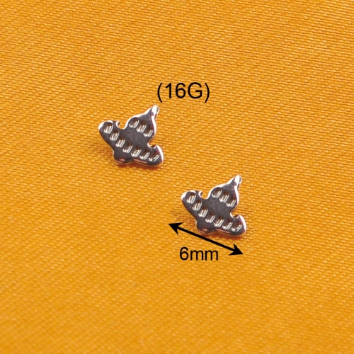 Ninesafe piercing Christmas tree wholesale titanium body jewelry for man and woman-P331