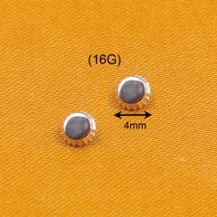 Ninesafe piercing bottle cap implant grade titanium astm f-136 piercing supply Body Jewellery: Corrosion-Resistant and Durable-P332