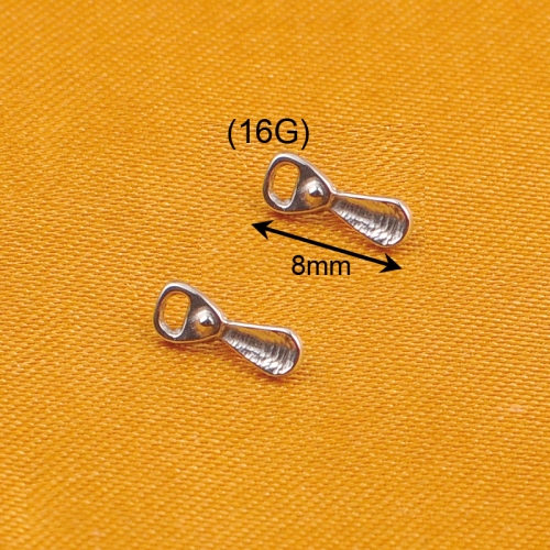 astm f-136 titanium earrings pull tab for wholesale piercing jewelry by ninesafe-P334