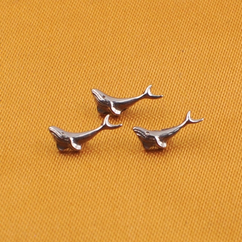 Ninesafe Piercing A joyful whale astm f-136 titanium earrings types of piercings jewelry-P342