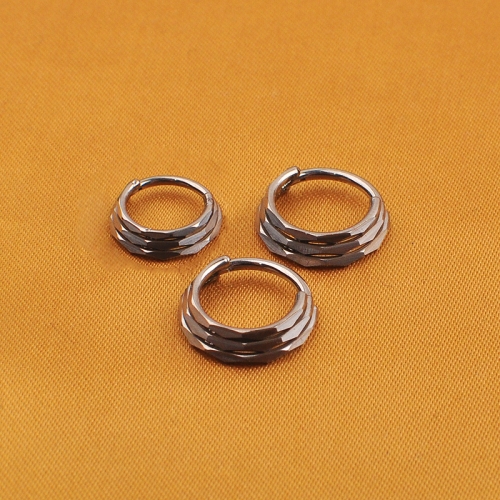 Minimalist collapse Triple Layer Rings Jewelry Tarnish Free F136 titanium Finger Rings For Women--W187