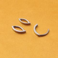 Wholesale 14G Implant Grade Titanium Belly Button Clicker Minimalist Hinged Curved Navel Belly Bar Piercing--W192