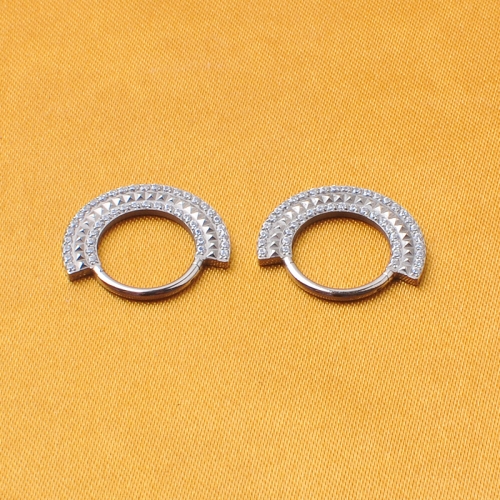 Piercing Stories ASTM F136 Titanium Sector Shape Hinged Segment Ring Nose Septum Piercing Jewelry--W195