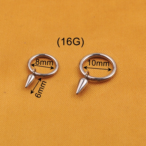 Wholesale Fashion ASTM F136 Titanium Segment Ring Hinged Clickers Piercing Earring Body Jewelry--W171