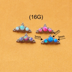 Crown ASTM F136 Titanium Internal Threaded Piercing Body Accessories-P272