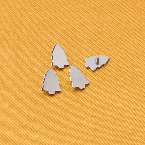 Ninesafe piercing implant grade astm f136 titanium jewelry the cedar internal thread earring jewelry-P378