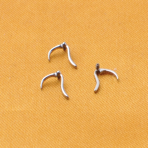 Wholesale High Quality the Boomerang ASTM F136 earring piercing 16G -P382