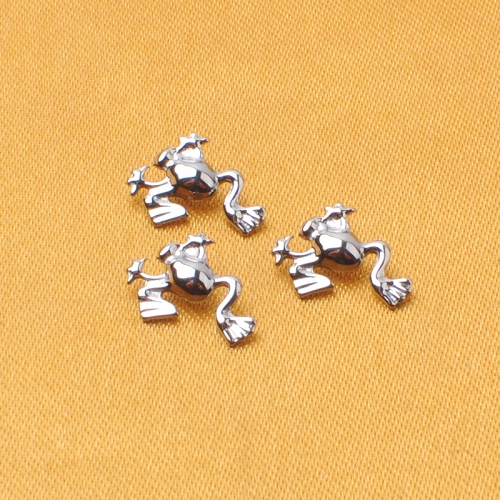 Wholesale ASTM F136 Titanium Implated Frog Threaded Top Earring Labret Piercing Jewelry-P403