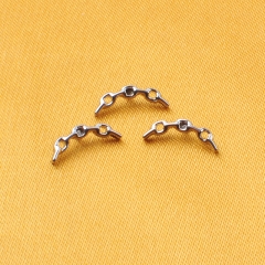 Ninesafe High Quantity Titanium Chain Piercing Body Jewelry 16G Internally Threaded Helix Earring Labret Earring Top--P414