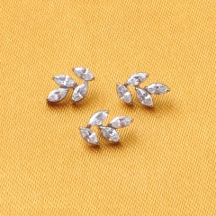 ASTM F136 Implant Grade Titanium Polished Gold Labret Nose Septum Ring Helix Cartilage Earring Titanium Piercing Jewelry--P426