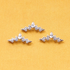 ASTM-F136 Titanium Internally Threaded ASTM F136 Piercing Cartilage Helix Flat Back Stud Earring Labret Body Piercing Jewelry