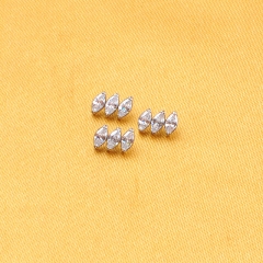 ASTM F136 Titanium Internally Threaded Labret Tops Cartilage Helix Tragus Earring Ear Piercing--P447