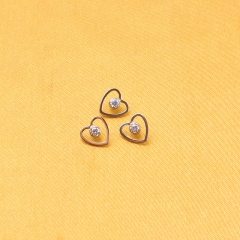 ASTM-F136 Titanium CZ Fan Forward Facing 16G Labret Top Lip Ring Helix Earring Wholesale Hot--P450