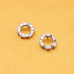 Wholesale Astm F136 Titanium Ear Piercing 16G Luxury Cartilage Earring Flat Back Stud for Conch Helix Labret--P467