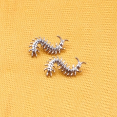 ASTM F136 Titanium 16G Gothic Centipede Cartilage Earring Punk Helix Tragus Conch Snug Ear Labret Piercing Jewelry--P473