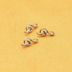 Note F136 Titanium External Thread Earrings Snake Helix Cartilage Halloween Flat Back Earrings Piercing Jewelry--P470