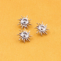ASTM-F136 Titanium Lip Studs Sun Internally Threaded Earring Flat Back Studs Piercing for Monroe Cartilage--P474