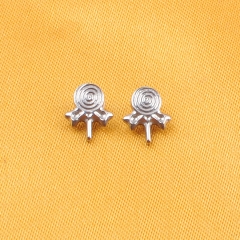ASTM-F136 Titanium Lollipop Shape 16G Internal Thread Nose Stud Labret Ear Helix Tragus Cartilage Piercing Jewelry--P484