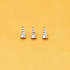 Punk Men's Fashion Jewelry Screw Shaped Stud Earrings ASTM-F136 titanium Screw Nail Design Piercing Body Jewelry--P486