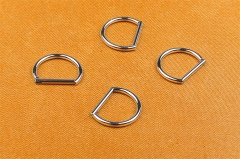 Hinged Segments Ring Jewelry ASTM F136 Titanium body piercing Jewelry D Letter Shape Silver Titanium Jewelry -W46