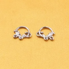 ASTM F136 Titanium High Polished Hinged Segment Clicker Cartilage Nose Ring Piercing Jewelry Nose Rings Wholesale--W238