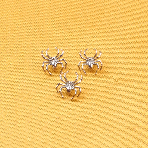 ASTM F136 Titanium Spider Labret Lip Ring Tragus Cartilage Conch Flat Helix Stud Earring Halloween Piercing Jewelry--P506