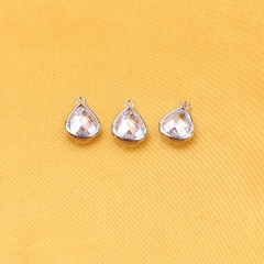 New ASTM-F136 titanium Jewelry Making Accessories for Bracelet Necklace Zodiac Glass Crystal Birthstone Pendant Charms--P503