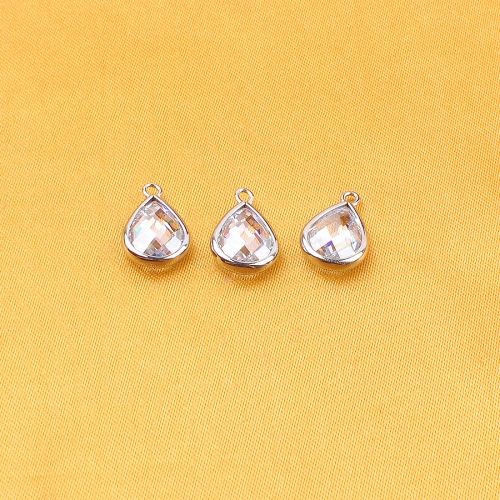 New ASTM-F136 titanium Jewelry Making Accessories for Bracelet Necklace Zodiac Glass Crystal Birthstone Pendant Charms--P503