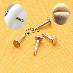 Wholesale Helix Ear Stud Titanium Side Thread Threaded 0.9 Pitch Internal Thread Parts for Labret Piercing Body Jewelry--P456
