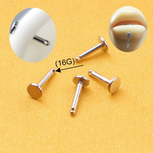 Wholesale Helix Ear Stud Titanium Side Thread Threaded 0.9 Pitch Internal Thread Parts for Labret Piercing Body Jewelry--P456