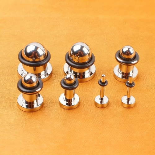 New Wholesale ASTM-F136 titanium Ear Tunnel Plug Cool Ear Tunnel Piercing--EK6