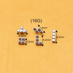 New Arrival Tetris Classic Games Piercing Earrings internally thread ASTM F136 Titanium Labret Daith Helix Nose Body Jewelry --P541