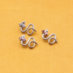 Lip Ring Jewelry Internal Thread 3 colors Snake Flatback 16G ASTM F136 Titanium Piercing Body Jewelry Wholesale Piercing Jewelry--P544