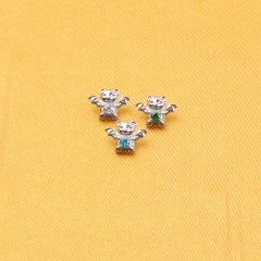 ASTM F136 Titanium 16G Bats and Bears Shape Ear Stud Punk Style Nose Stud Earring Tragus Labret Cartilage Body Piercing Jewelry--P571