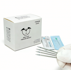 COATED STRAIGHT NEEDLE-SHORT VERSION Piercing Puncture Tools Navel Nipple Ear Nose Lips Tattoo Supply Body Piercing Jewelry Tool-NSN6