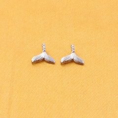 High-end Cute Wholesale Newest Goldfish Tail Design Titanium Internally Threaded Labret Piercing --P585
