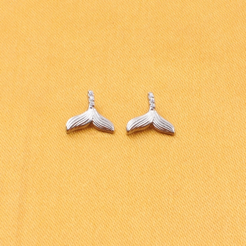 High-end Cute Wholesale Newest Goldfish Tail Design Titanium Internally Threaded Labret Piercing --P585