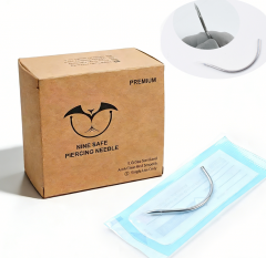 Disposable Sterile Body Art Piercing 180 Angel Coated Needles in 14G 16G Steel Ear Nose Navel Nipple Lip Piercing Tool--NSN2